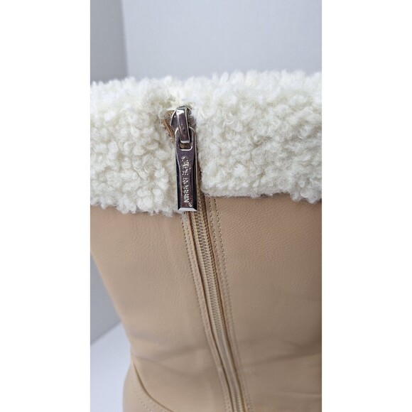 CAPE ROBBIN Lugg Sole Boots Women's Sz 10 Fur Lined Mid Calf Outdoors Gorpcore - Picture 7 of 10